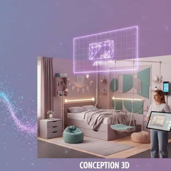 Visualisation 3D d'un aménagement fonctionnel adapté aux besoins spécifiques